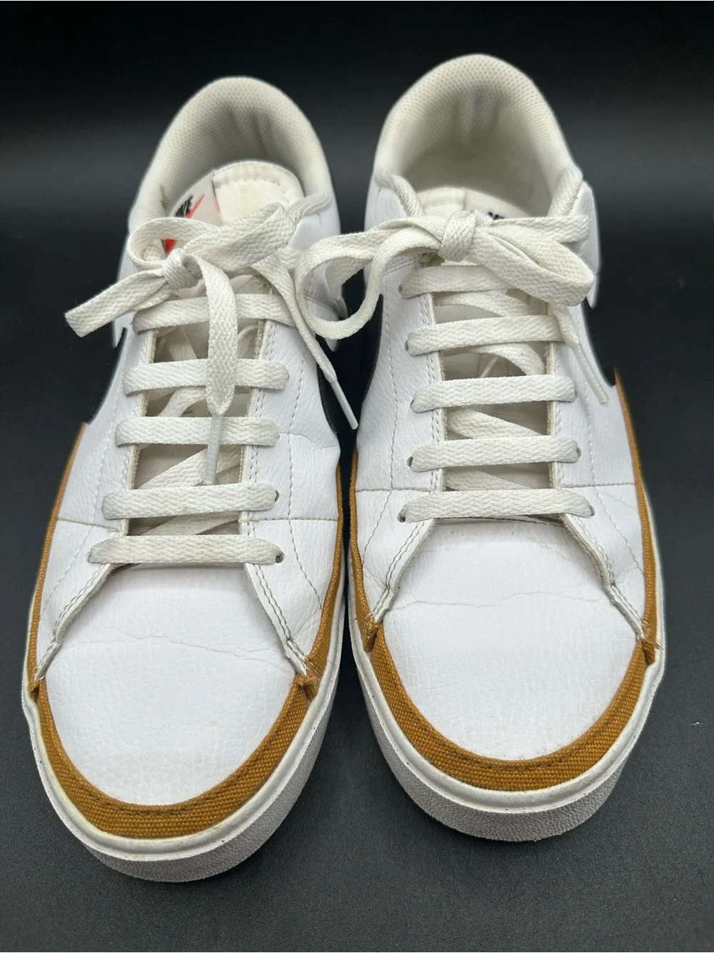 Nike Court Legacy Next Nature Mens Size 9.5 White Black Athletic Shoes Sneakers